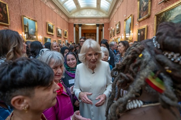 Camilla, The Queen Consort and Danish Crown Princess Mary attend a reception to raise awareness of violence against women and girls as part of the UN 16 days of Activism against Gender-Based Violence, in Buckingham Palace, in London, Tuesday Nov. 29, 2022
