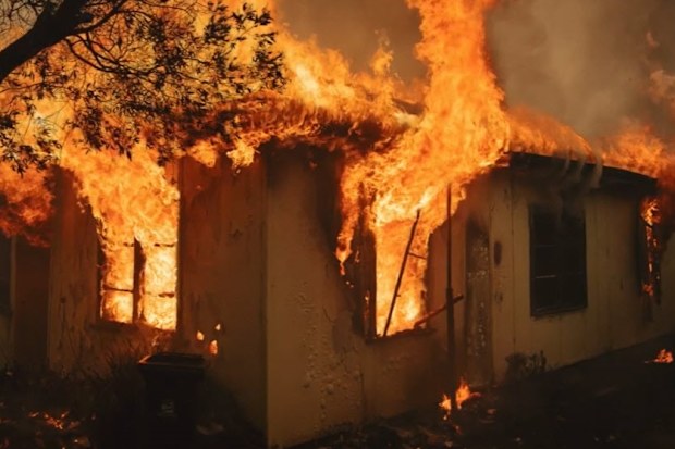 Emily house ablaze