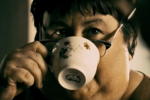 Kathy Lamkin as 'The Tea Lady'