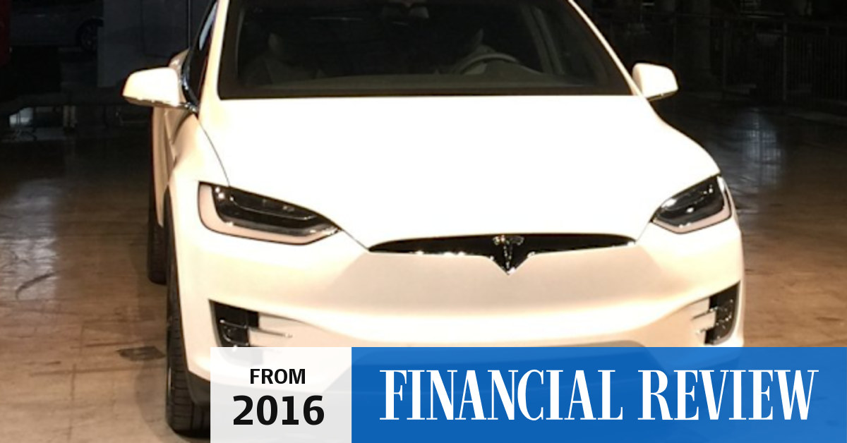 Tesla debuts new Model X vehicle