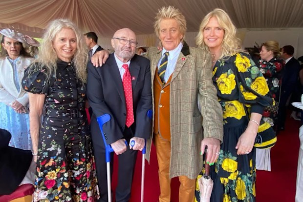 Jill and Phil Collins, Rod Stewart and Penny Lancaster at King Charles' King's Trust 50th anniversary celebration