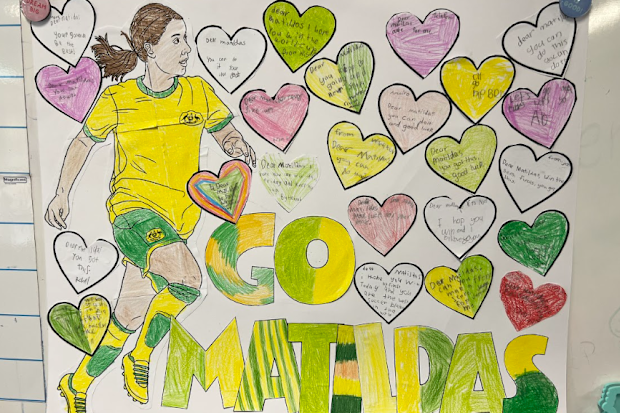 The talented kids in class S1A at Hebersham Public School in NSW created this picture.