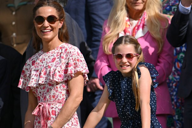 Pippa Middleton and Princess Charlotte of Wales 