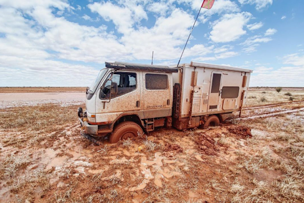 The Zavros's bogged truck.