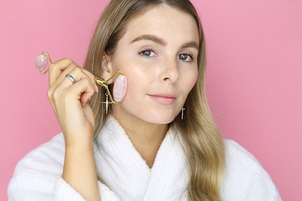 How to use a rose quartz facial roller