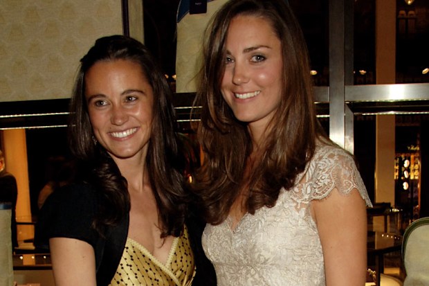 Kate and Pippa Middleton at a book launch in 2007.