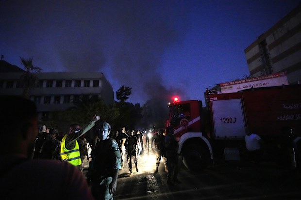 Israeli airstrike in Beirut's southern suburbs, Friday, Sept. 27, 2024.  