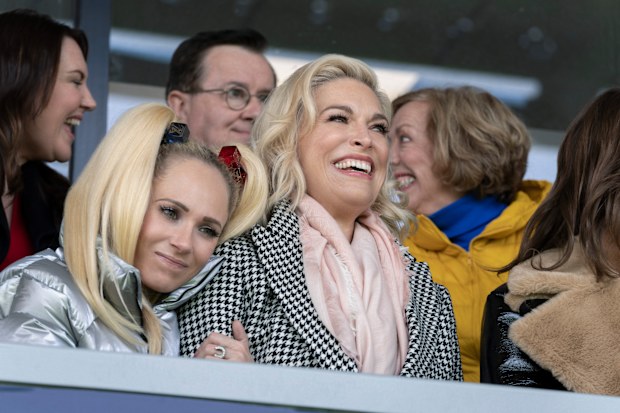 Juno Temple and Hannah Waddingham in "Ted Lasso"