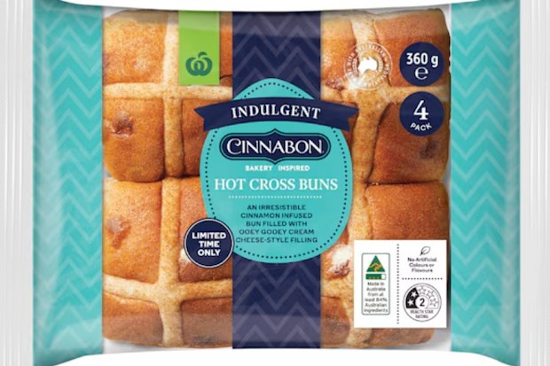 Woolworths cinnabon hot cross bun