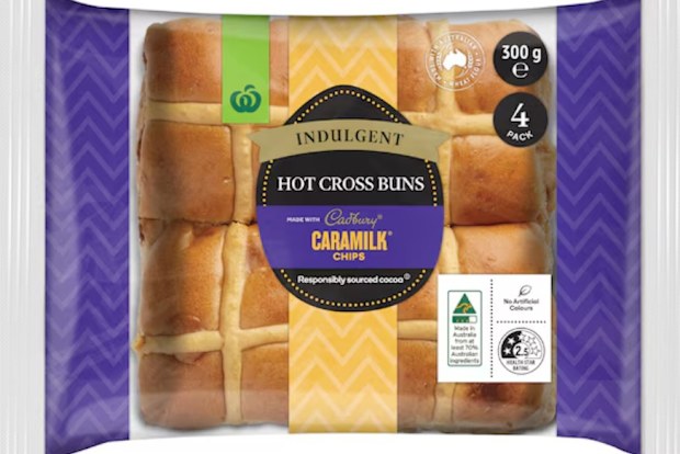 caramilk hot cross buns