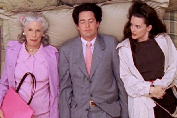 Scene from Sex and the City with Bunny and Trey Macdougal and Charlotte York