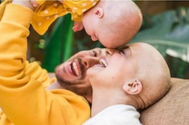 Jessica Sherrie (right) has been battling stage IV non-small cell lung cancer since June last year. 