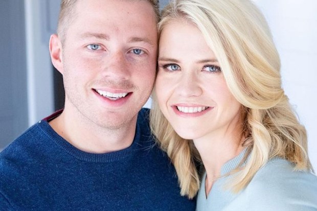 Elizabeth Smart with her husband.