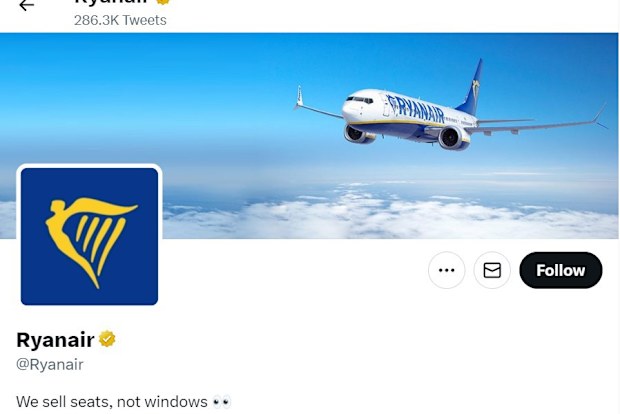 Twitter @ryanair