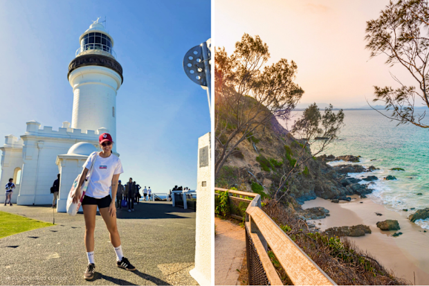 Rosie Scott at the Cape Byron Light House in Byron Bay NSW walk hike