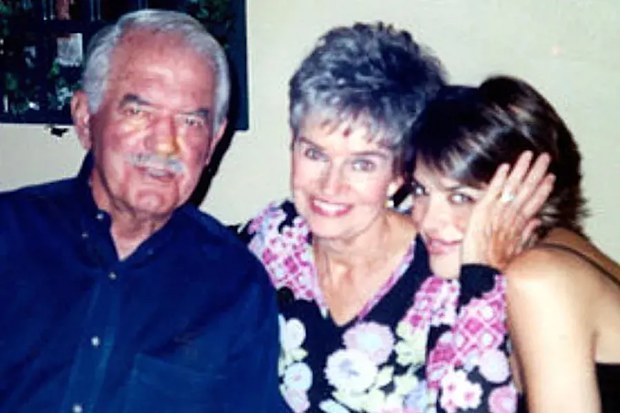 Lisa Rinna with her parents Frank and Louis