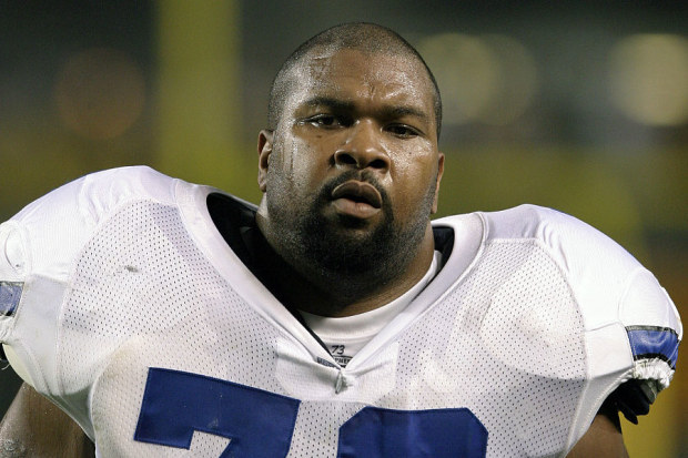 Former offensive lineman Larry Allen #73 of the Dallas Cowboys.