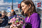 Queen Mary of Denmark visits Aalborg University for its 50th anniversary, April 2024.