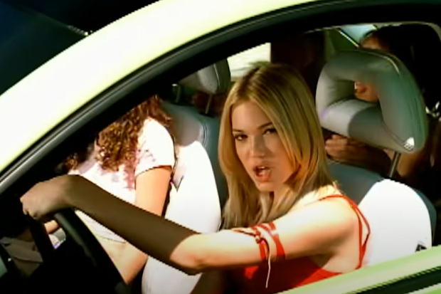 Mandy Moore in the music video for her song Candy