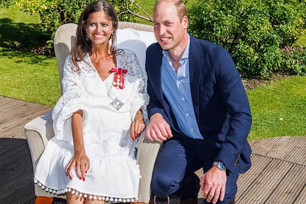 Deborah James and Prince William