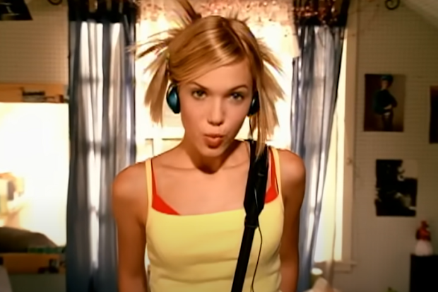Mandy Moore in the music video for her song Candy