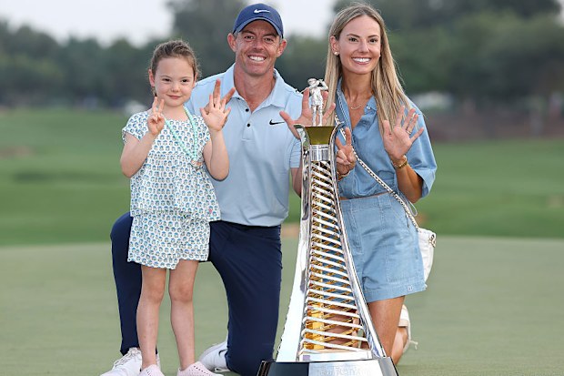 Rory McIlroy, wife Erica Stoll and daughter Poppy