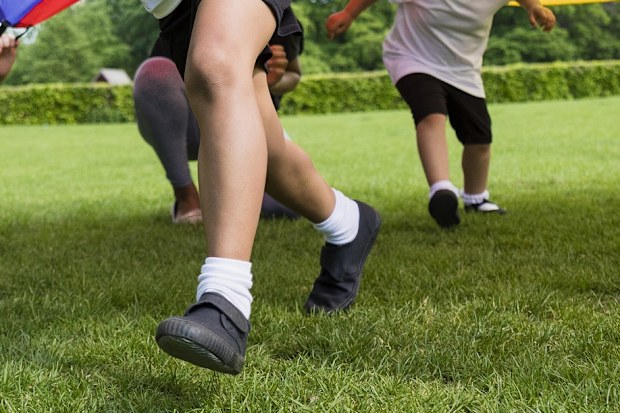 children playing outdoors