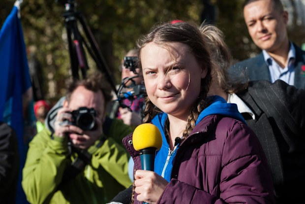 Swedish teenage climate change activist Greta Thunberg.