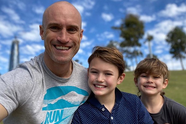 Ryan 'Fitzy' Fitzgerald, sons Hewston, Lennox, Instagram photo