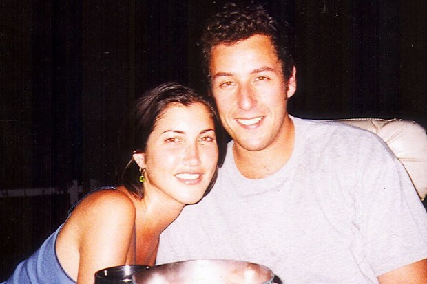 Adam Sandler with Jackie Titone when they first started dating in 1999.