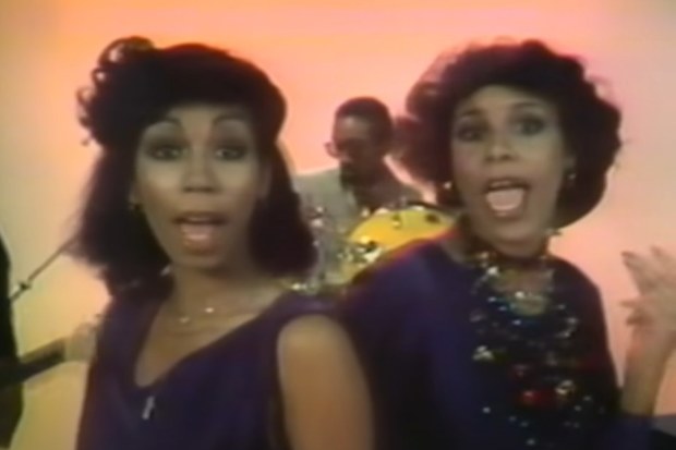 Luci Martin and Alfa Anderson in the Le Freak music video by Chic