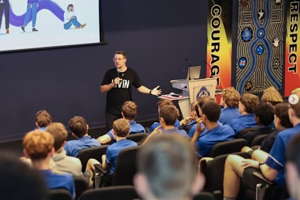LIVIN facilitators travel to schools presenting mental health workshops.