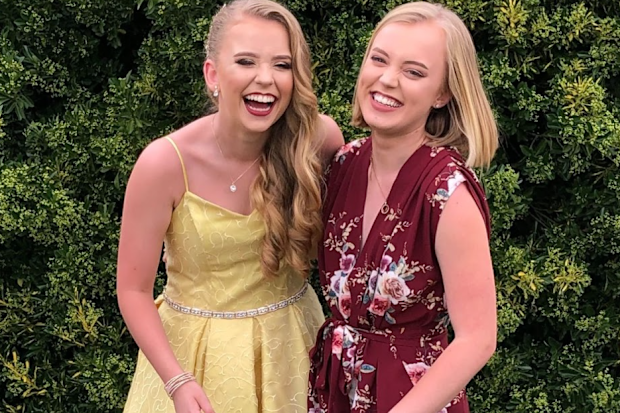 Annika and her sister Tara.