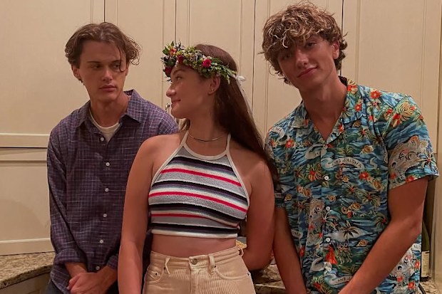 Chris Briney, Lola Tung and Gavin Casalegno from The Summer I Turned Pretty