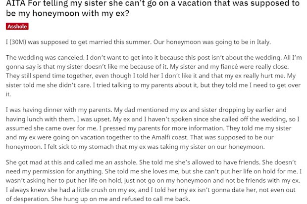 Sister honeymoon