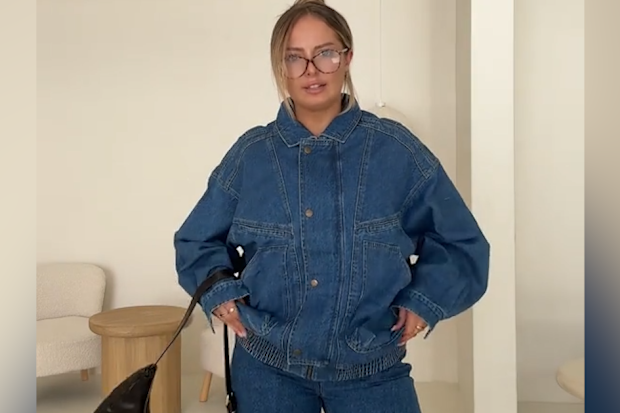 Kmart editorial oversized bomber jacket 2026 Autumn collection