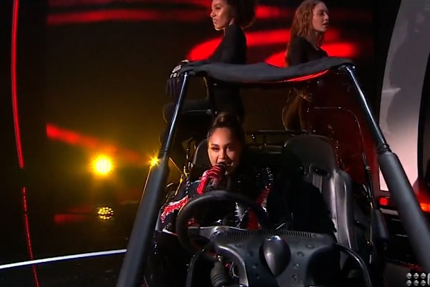 Jessica Mauboy performs during the 2022 Logies.