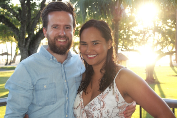 Lindsay Melbourne with husband Luke