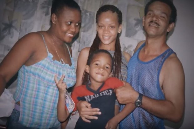Rihanna, Monica Braithwaite, Ronald Fenty and Rajad Fenty