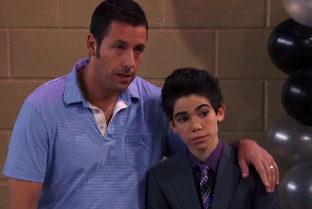 Cameron Boyce and Adam Sandler in Jessie