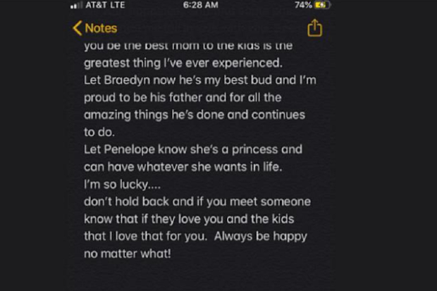 Katie Coelho finds note from deceased husband