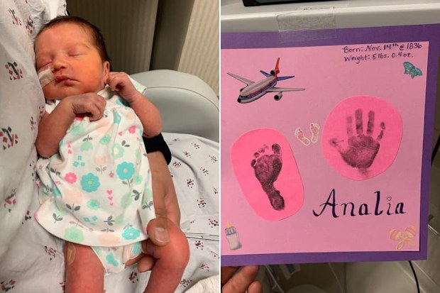 Baby born on plane. 