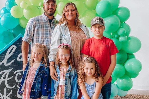 Jesse Maxwell with wife Hope and their children