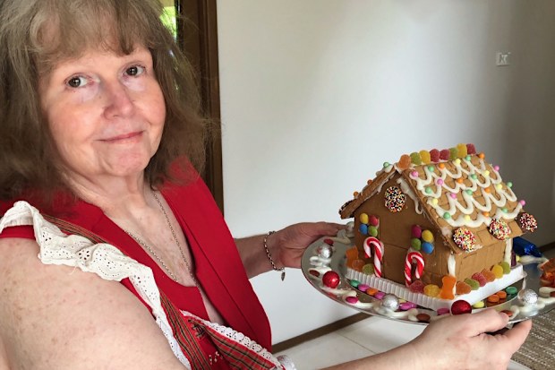 Judith Lipp in a family apron.