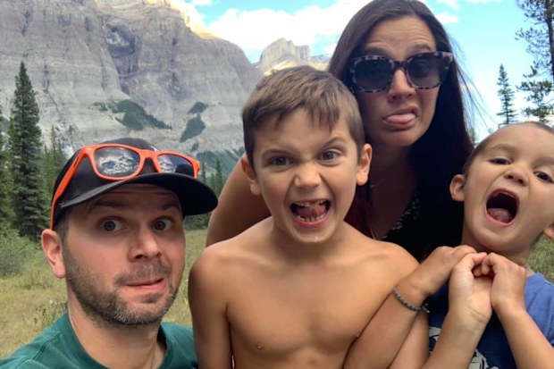 The family of four were asleep when the wolf attacked. 