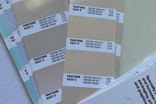 Luisa took this snap while choosing colours for her first bottles of body mist.