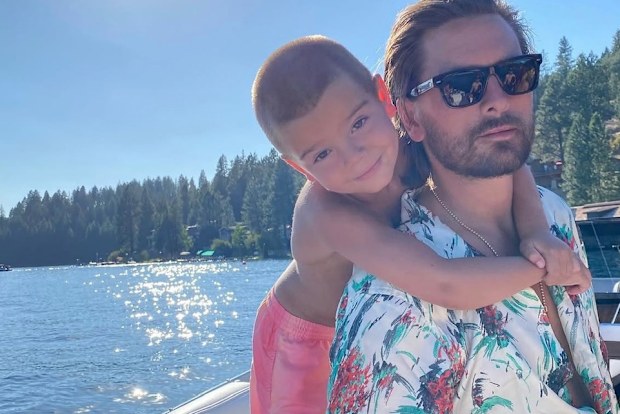 Scott Disick and Reign Disick.