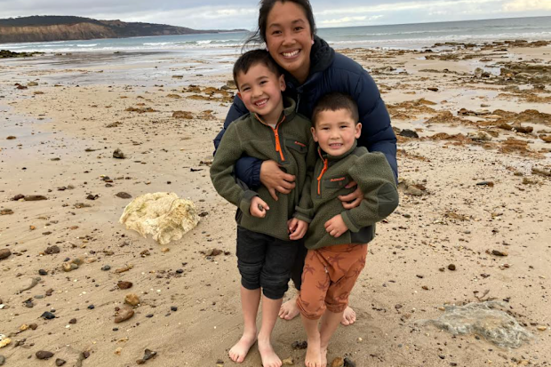 Krissy with her two boys