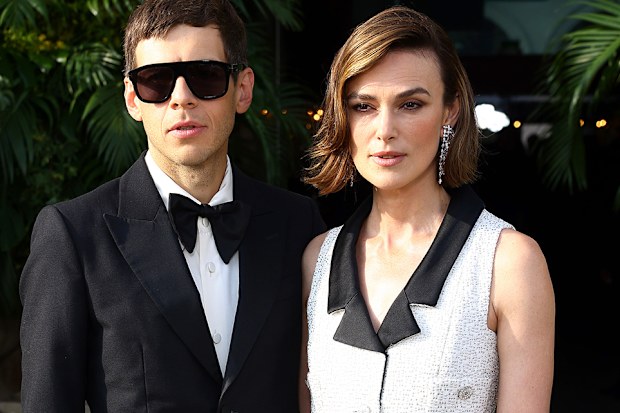 James Righton and Keira Knightley at the Bal d'Été at the Musée Des Arts Décoratifs on July 06, 2025 in Paris, France. 