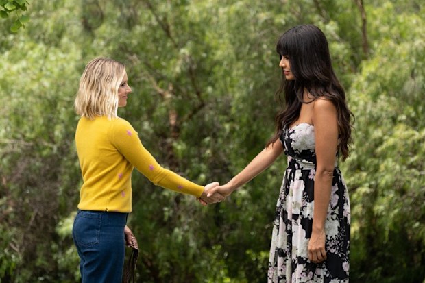 The Good Place cast members scene